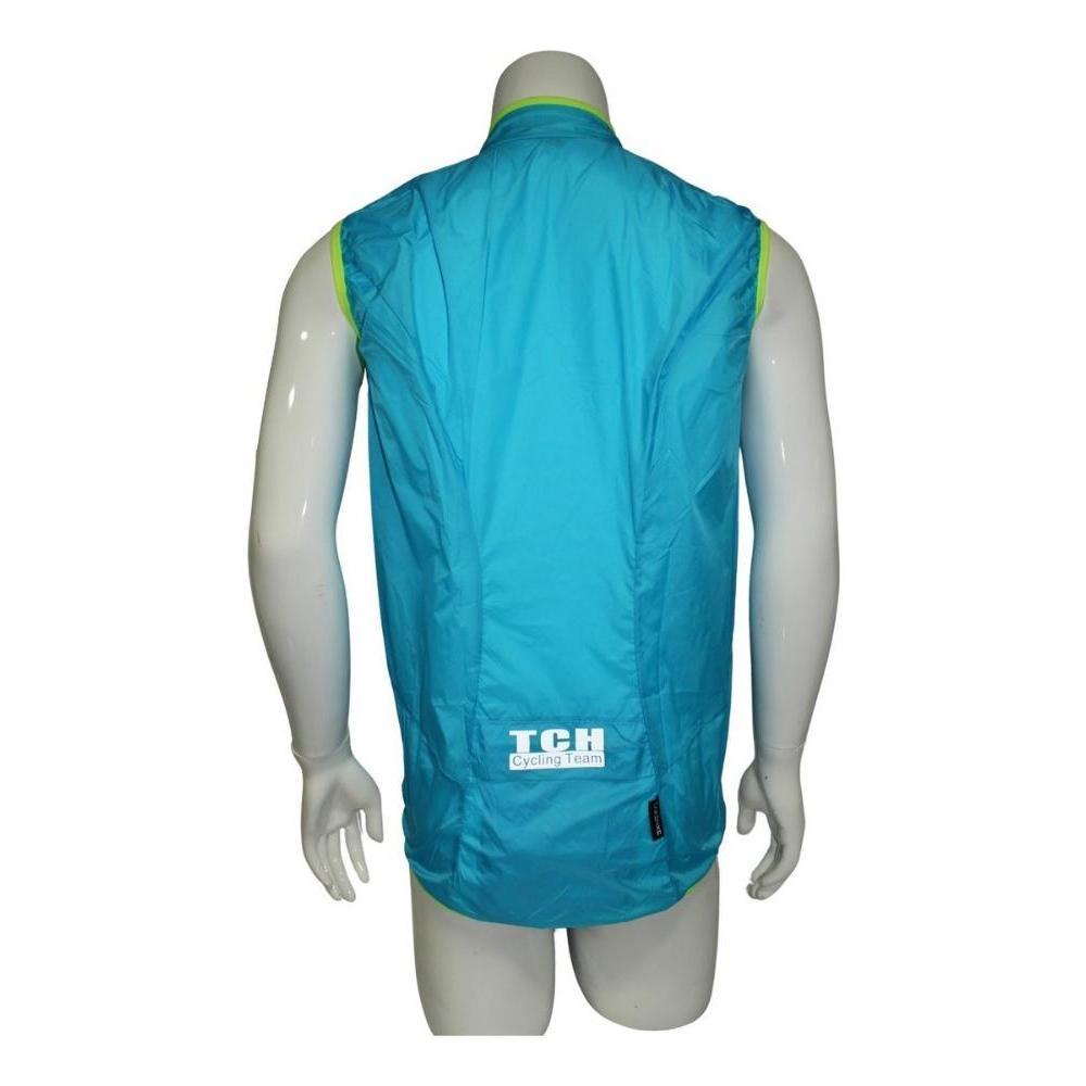 CORTAVIENTO SIN MANGAS INFANTIL IMPERMEABLE TURQUESA NUEVO - 2