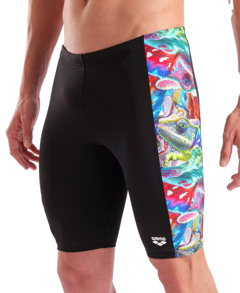 TRAJE BAÑO JAMMER IGUANAS COLORES ARENA - NEGRO - 40 - 1