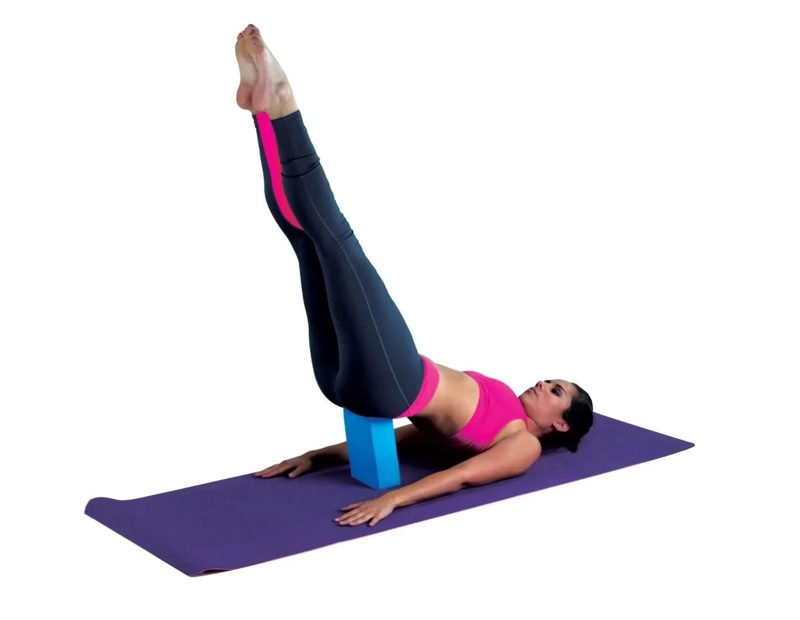 LADRILLO YOGA BLOQUE EVA CLASICO PILATES COVERTEC - AZUL - TAMAÑO UNICO - 3