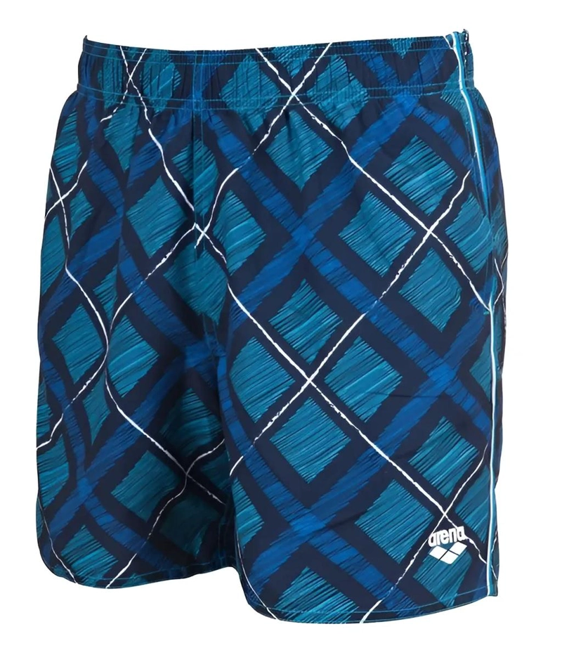 TRAJE BAÑO BERMUDA JUNIOR PRINTED COLORES ARENA - AZUL - 8-9 - 1