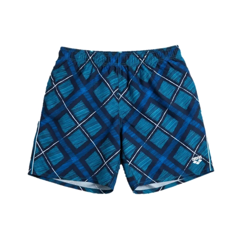 TRAJE BAÑO BERMUDA JUNIOR PRINTED COLORES ARENA - AZUL - 8-9 - 3