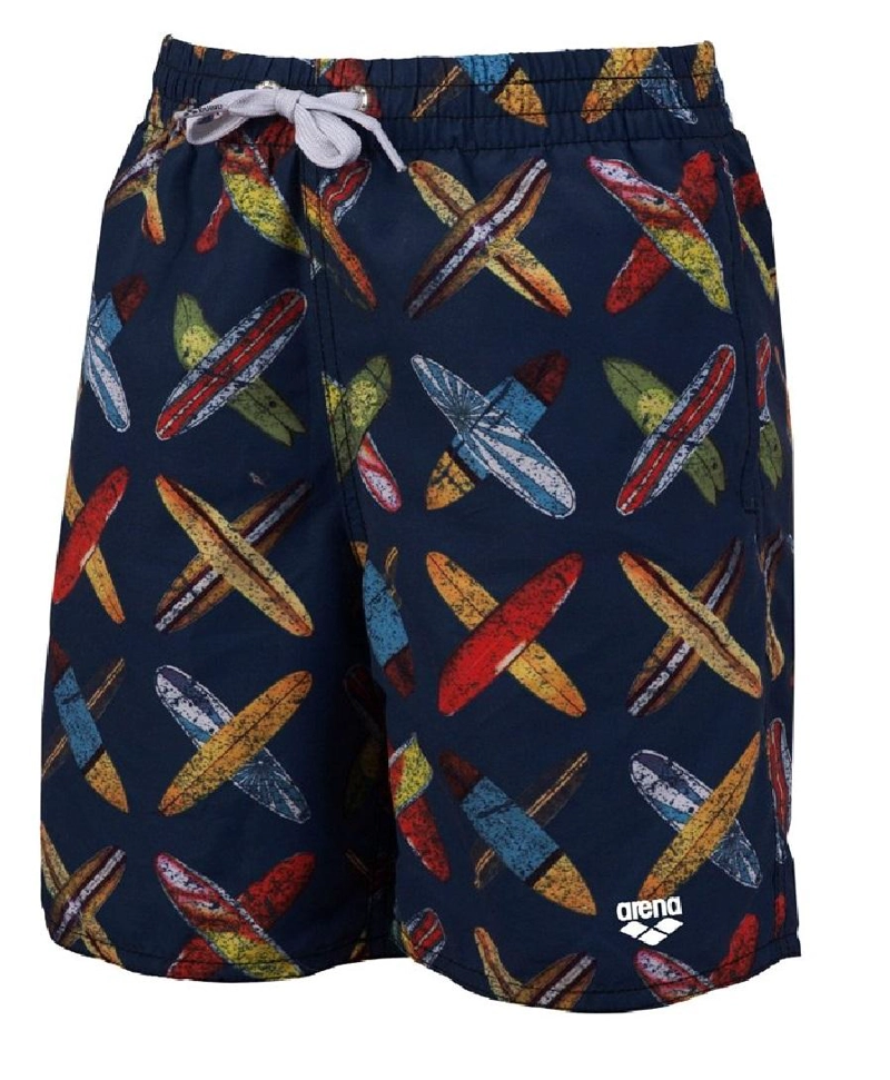 TRAJE BAÑO BERMUDA INFANTIL SURF COLORES ARENA - AZUL - 14-15 - 1
