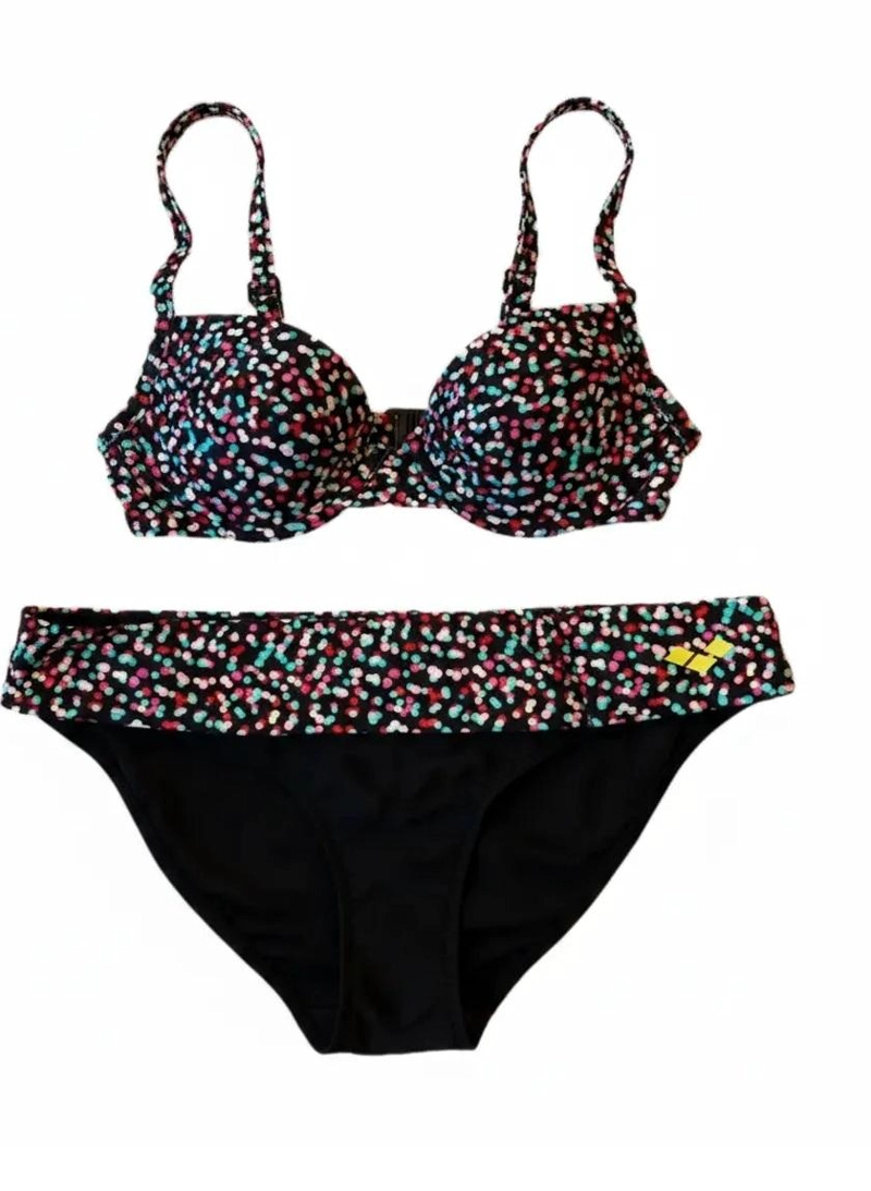 TRAJE BAÑO CLASICO MUJER MULTI DOTS ARENA - MULTICOLOR - 32 - 4