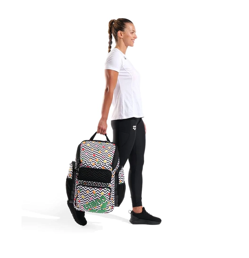 MOCHILA NATACION ONE GO 45LTRS DISEÑOS ARENA - AMARILLO - TAMAÑO UNICO - 9