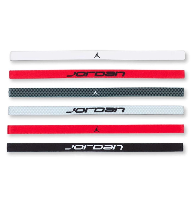 CINTILLOS 6 PACK DEPORTIVOS COLORES JORDAN - NEGRO - TAMAÑO UNICO - 2