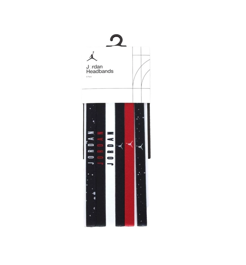 CINTILLOS 6 PACK DEPORTIVOS COLORES JORDAN - NEGRO - TAMAÑO UNICO - 3