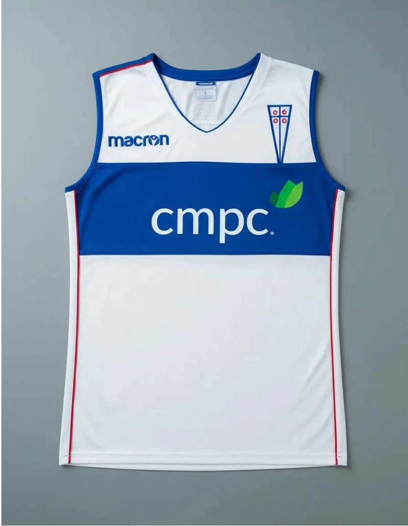 CAMISETA BASQUETBOL UNIVERSIDAD CATOLICA LOCAL 2023 MACRON - AZUL - 2XL - 5