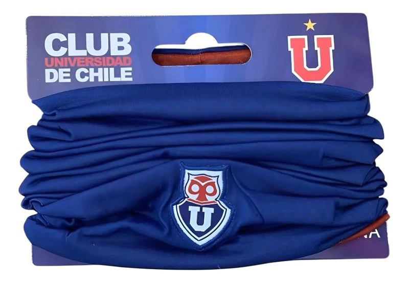 BANDANA CUELLO UNIVERSIDAD DE CHILE NUEVA ORIGINAL TITANIO - 3