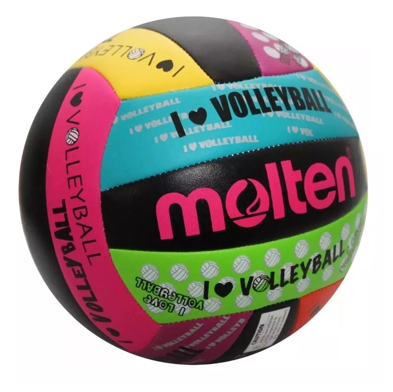 BALON VOLEIBOL N°5 LOVE-VOLLEY COLORES MOLTEN - MULTICOLOR - TAMAÑO UNICO - 4