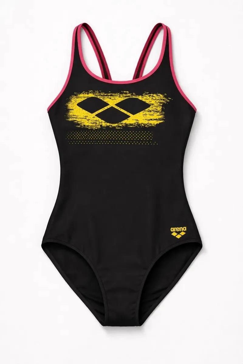 TRAJE BAÑO CLASICO DEPORTIVO NIÑA SCRATCHY NUEVO ARENA - NEGRO - 6-7 - 4