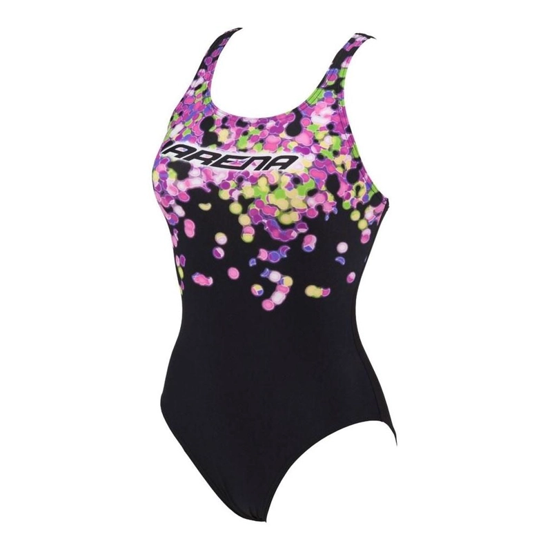 TRAJE BAÑO CLASICO DEPORTIVO NIÑA FLAKE NUEVO ARENA - NEGRO - 8-9 - 3