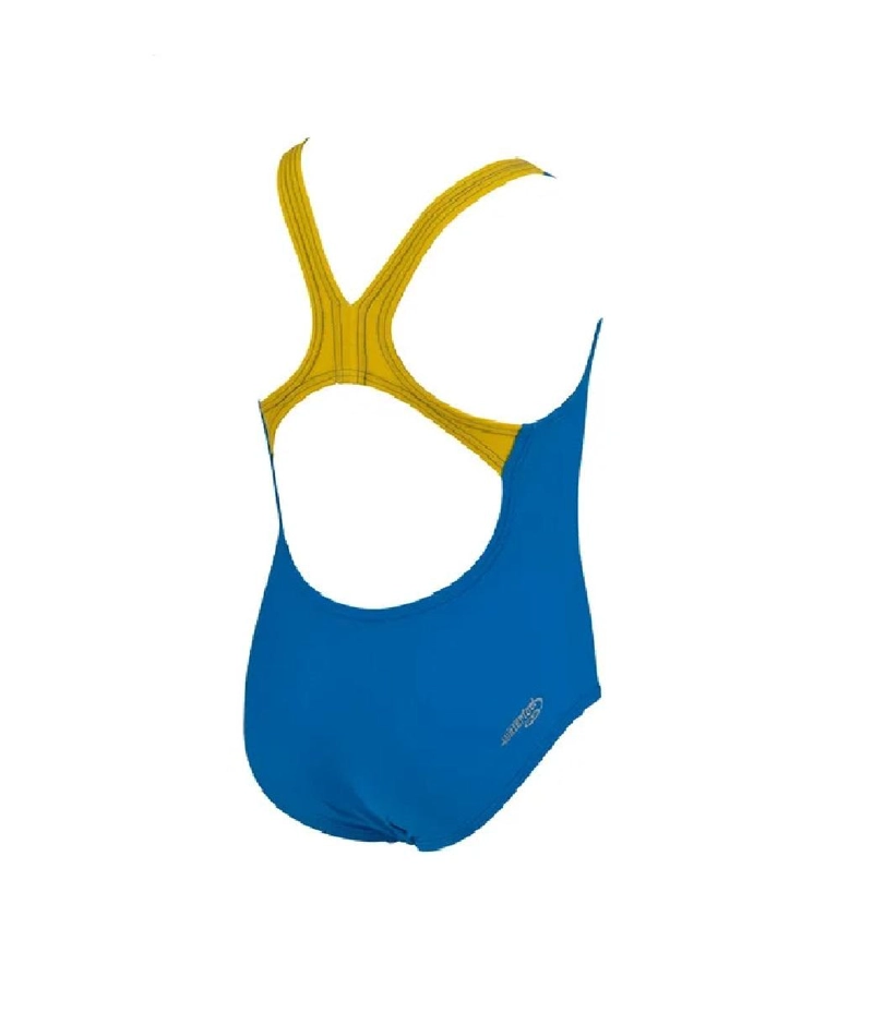 TRAJE BAÑO CLASICO DEPORTIVO NIÑA MONSTER NUEVO ARENA - AZUL - 2-3 - 4