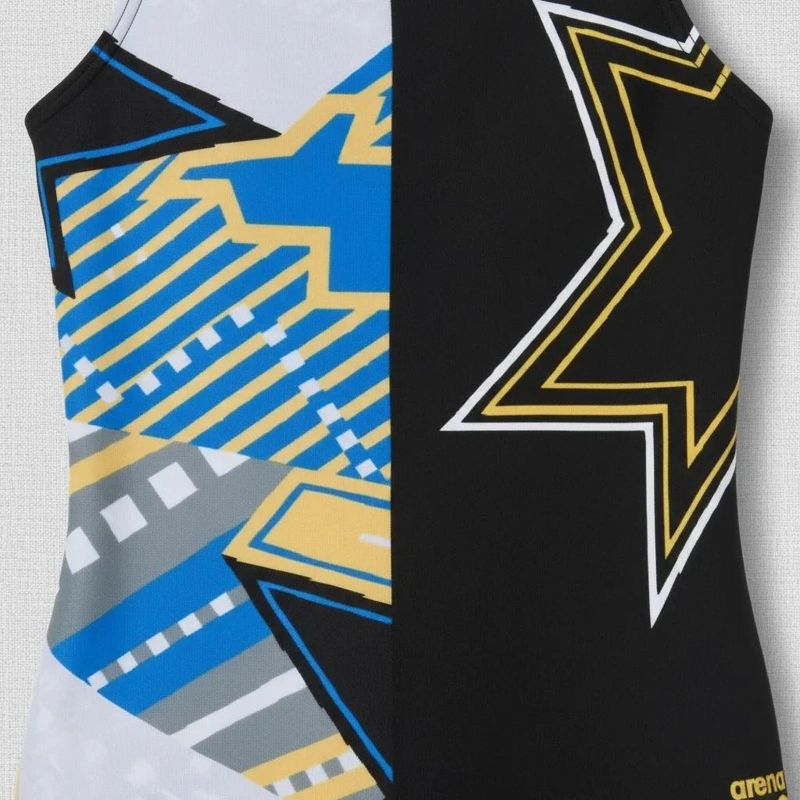 TRAJE BAÑO CLASICO DEPORTIVO NIÑA LIGHTSHOW NUEVO ARENA - NEGRO-AZUL - 8-9 - 3