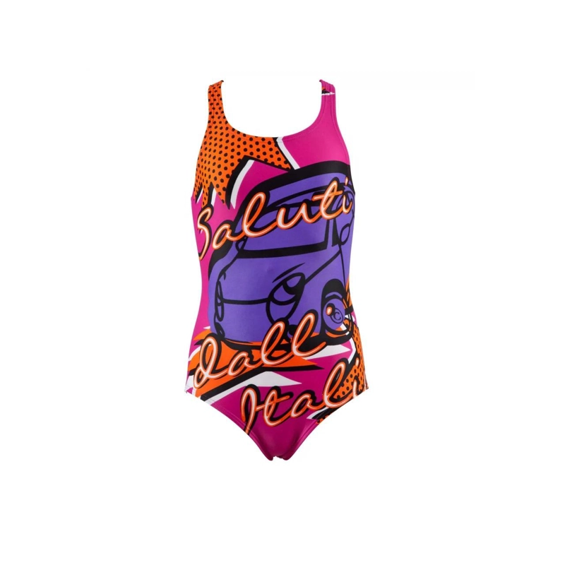 TRAJE BAÑO CLASICO DEPORTIVO NIÑA CARTOLINA NUEVO ARENA - FUCSIA - 6-7 - 2