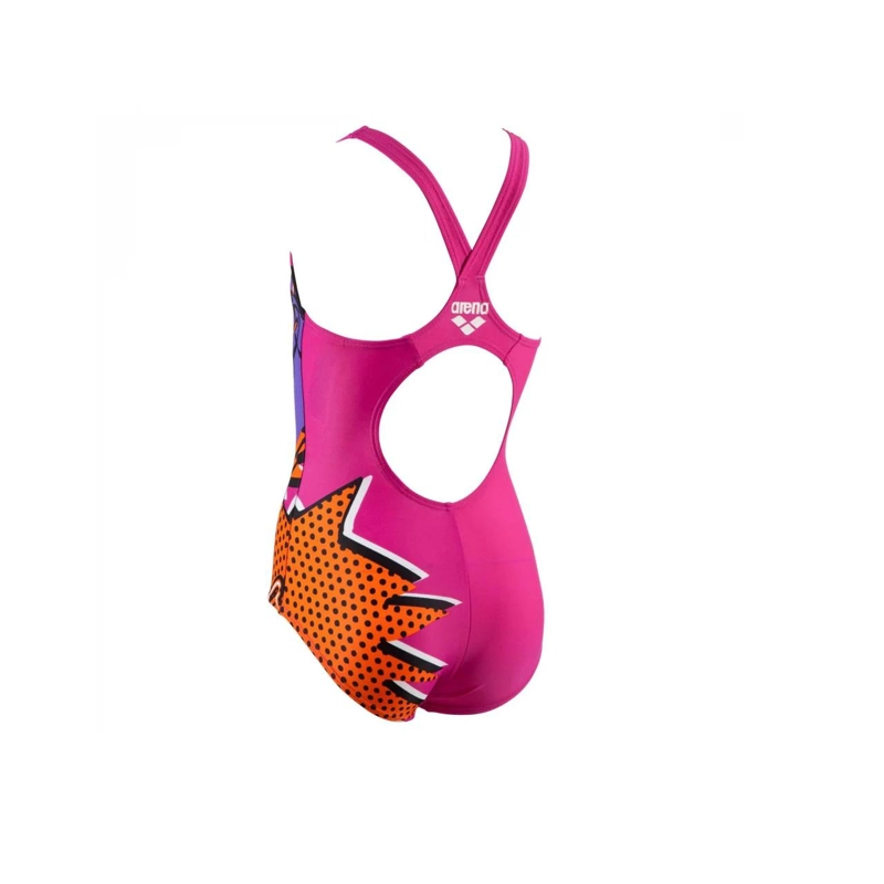 TRAJE BAÑO CLASICO DEPORTIVO NIÑA CARTOLINA NUEVO ARENA - FUCSIA - 6-7 - 4