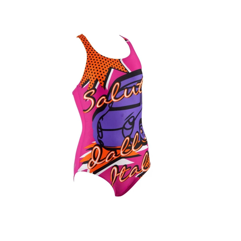 TRAJE BAÑO CLASICO DEPORTIVO NIÑA CARTOLINA NUEVO ARENA - FUCSIA - 6-7 - 5