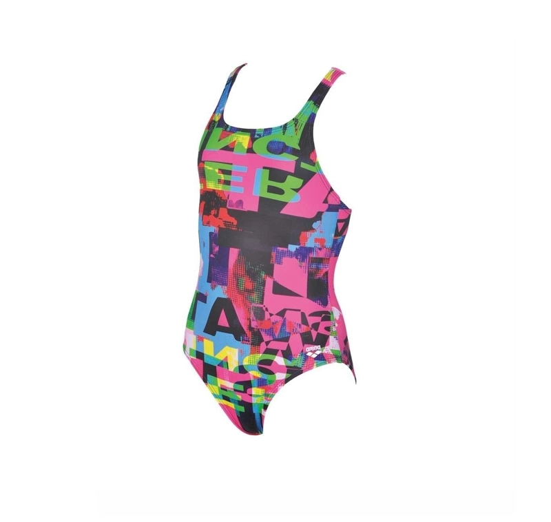 TRAJE BAÑO CLASICO DEPORTIVO NIÑA INSTINCT NUEVO ARENA - ROSADO - 6-7 - 3