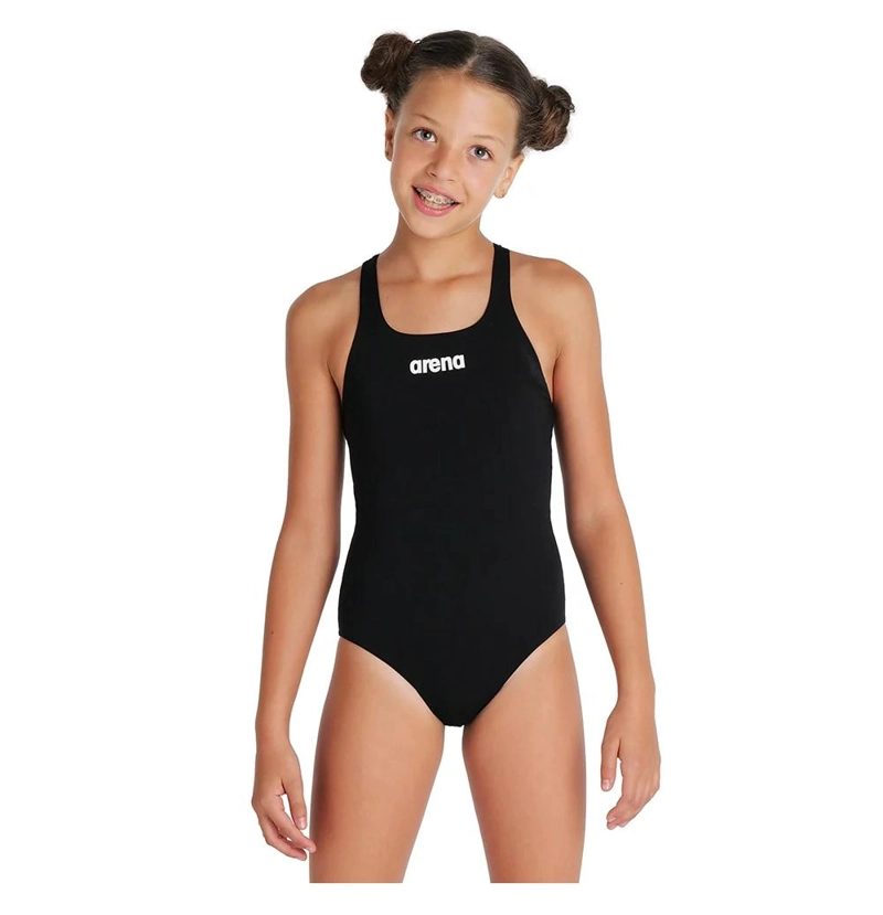TRAJE BAÑO CLASICO DEPORTIVO NIÑA PRO SOLID NUEVO ARENA - ROJO - 10-11 - 1