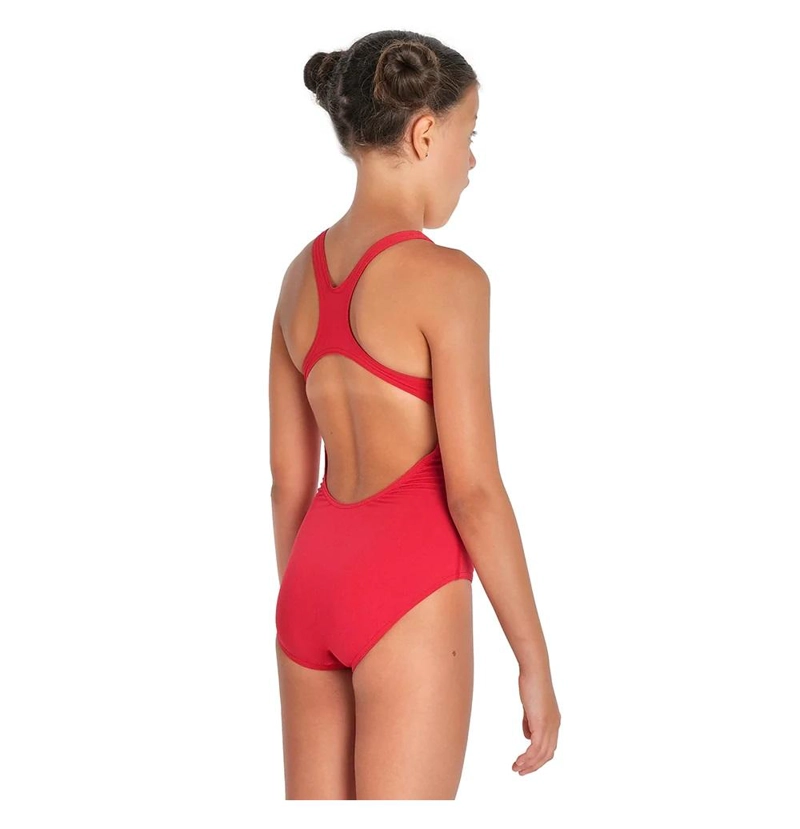TRAJE BAÑO CLASICO DEPORTIVO NIÑA PRO SOLID NUEVO ARENA - ROJO - 10-11 - 2