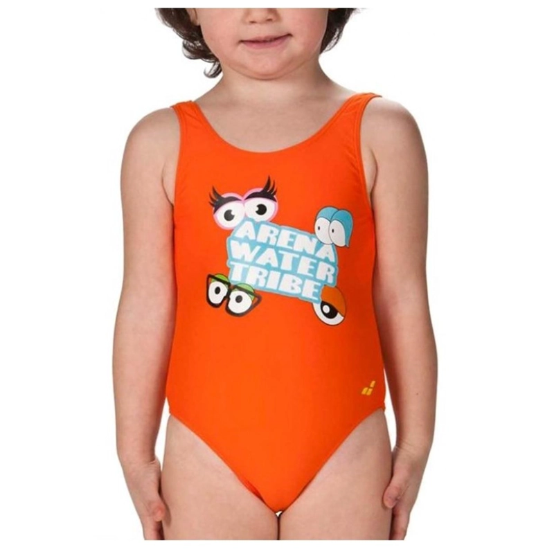 TRAJE BAÑO CLASICO DEPORTIVO NIÑA AWT ARENA - NARANJA - 6-7 - 1