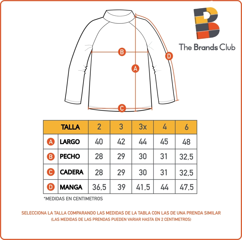 POLERA BAÑO INFANTIL UV MANGA LARGA BLUEY THE BRANDS - CELESTE - 8 - 4
