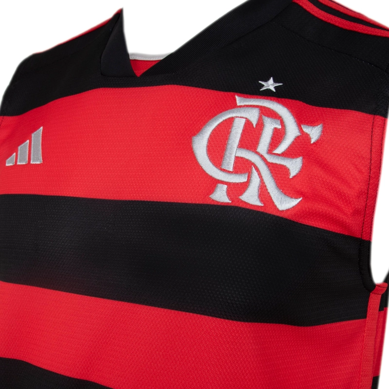 CAMISETA FLAMENGO 2024 2025 TITULAR MUSCULOSA ADIDAS - 4