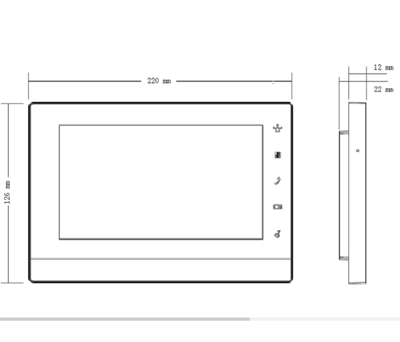 MONITOR VIDEO PORTERO IP DH-VTH1550CH 7 LCD NUEVO - 2