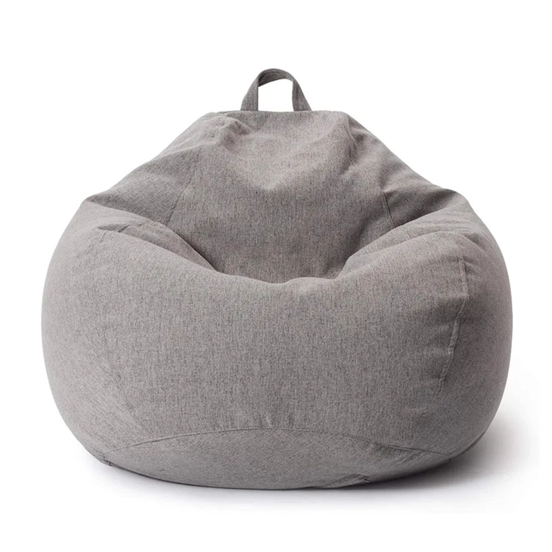 PUFF AUCKLAND OUTDOOR PRLG 1 CUERPO LINO GRIS PERA SÍMIL 100 X 120 CM - 1