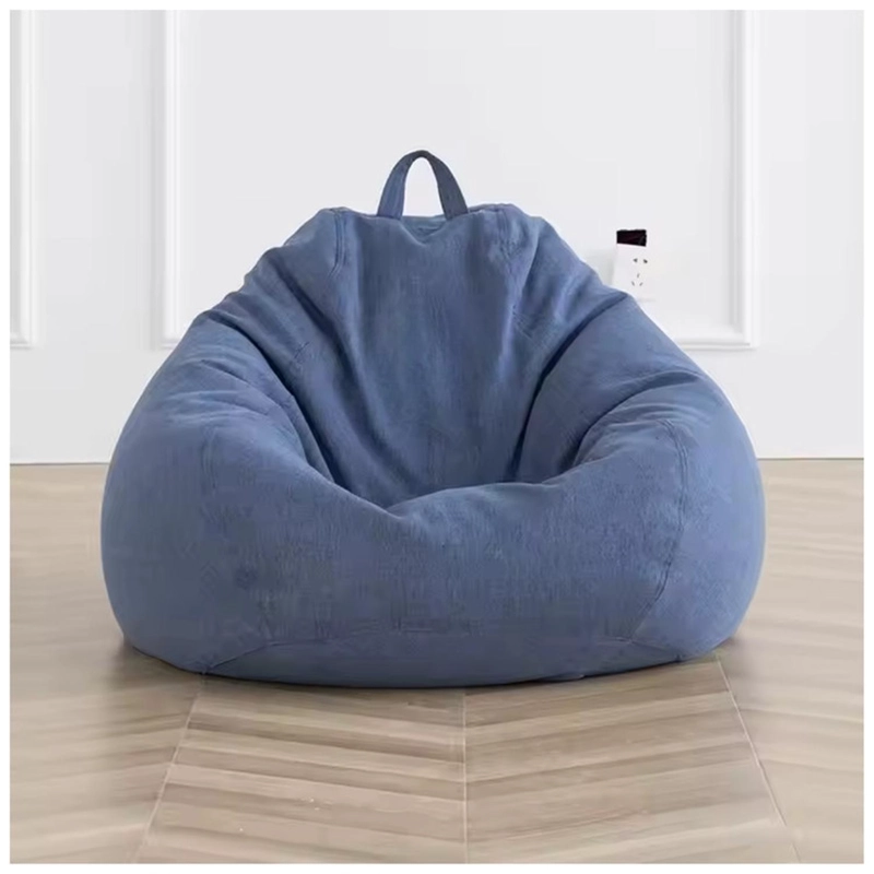 PUFF AUCKLAND OUTDOOR PRLC 1 CUERPO LINO CELESTE PERA SÍMIL 100 X 120 CM - 2