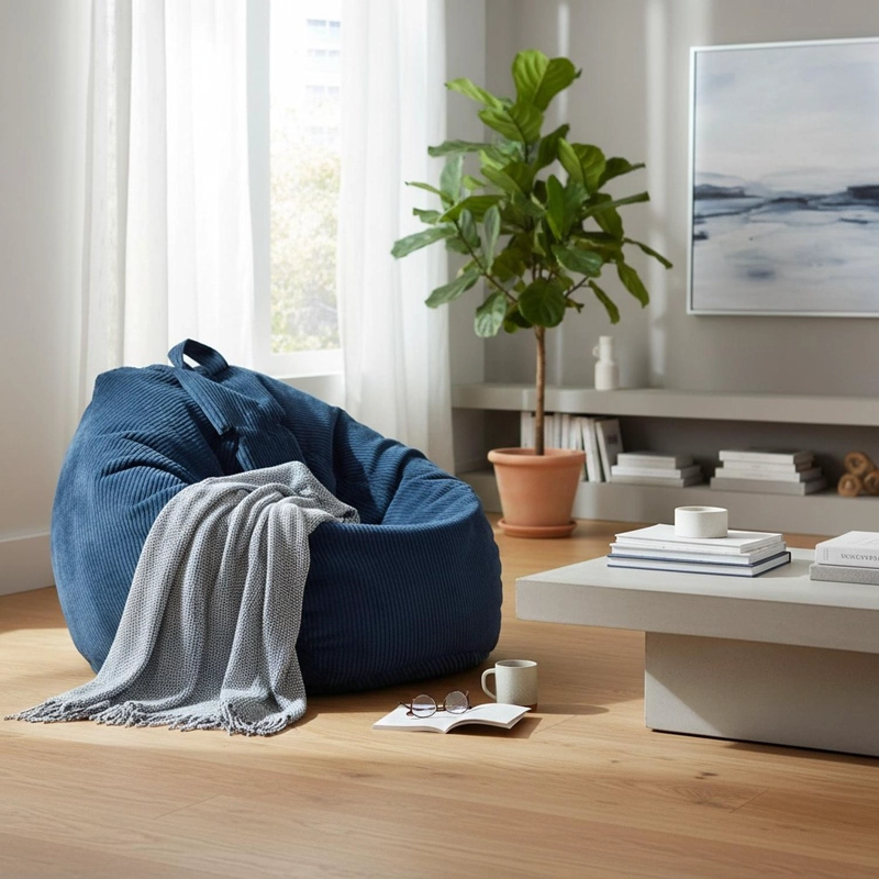 PUFF AUCKLAND OUTDOOR PRCA 1 CUERPO AZUL PERA COTELÉ. 100 X 120 CM - 9
