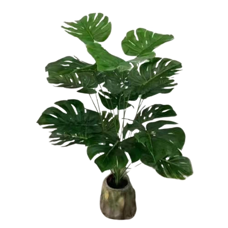 PLANTA ARTIFICIAL TIPO MINI MONSTERA. ALTURA: 70CM - 1