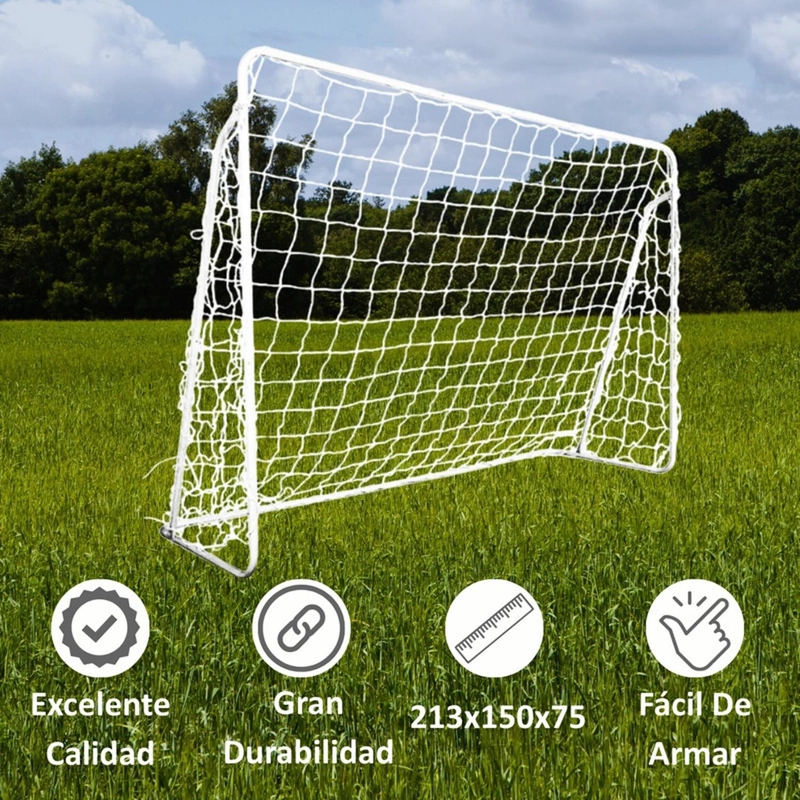 ARCO DE FUTBOL AUCKLAND OUTDOOR METALICO 213X150X75 CM. CON RED - 3