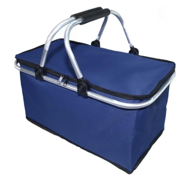 BOLSO AUCKLAND OUTDOOR TÉRMICO PLEGABLE AZUL COOLER CANASTA PICNIC - 1