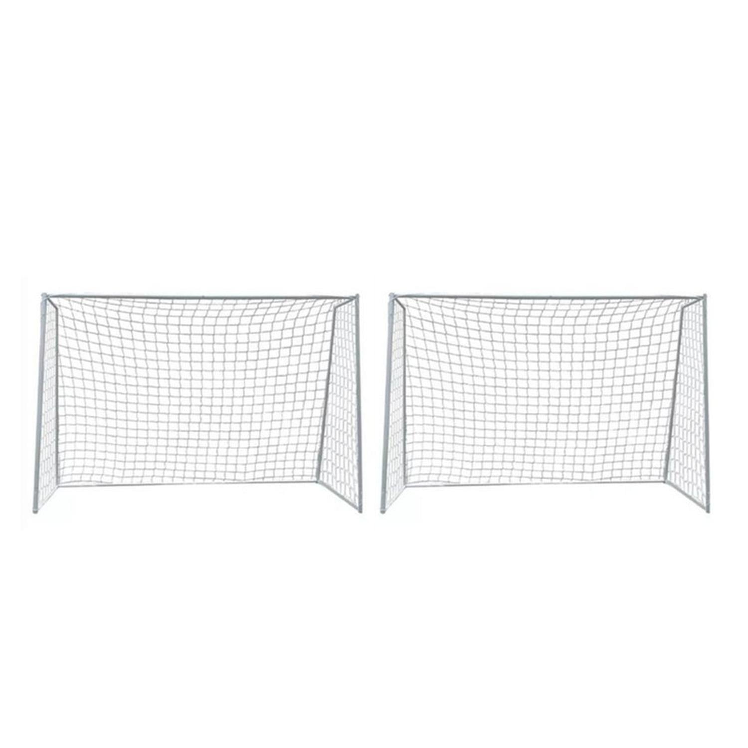 PACK 2 ARCOS AUCKLAND OUTDOOR METAL FUTBOL ICO CON RED 300X200 CM - 1