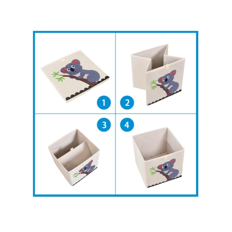 CAJA KIVARA ALMACENAMIENTO JUGUETE ROPA ORGANIZADORA INFANTIL KOALA BEIGE - 2