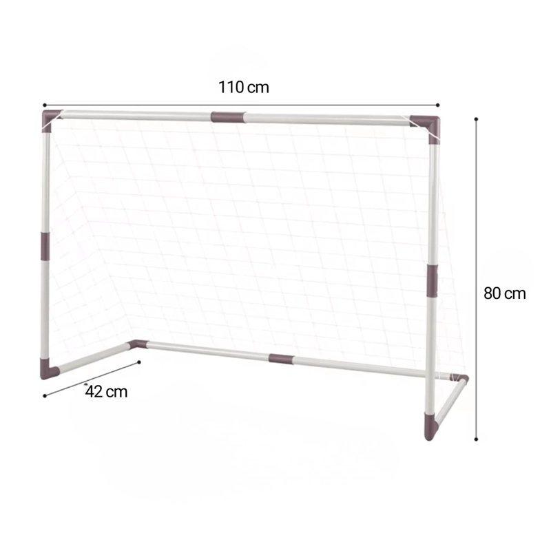ARCO FUTBOL AUCKLAND OUTDOOR JB-8886C NIÑO PELOTA+RED+BOMBIN 110X80CM. - 2
