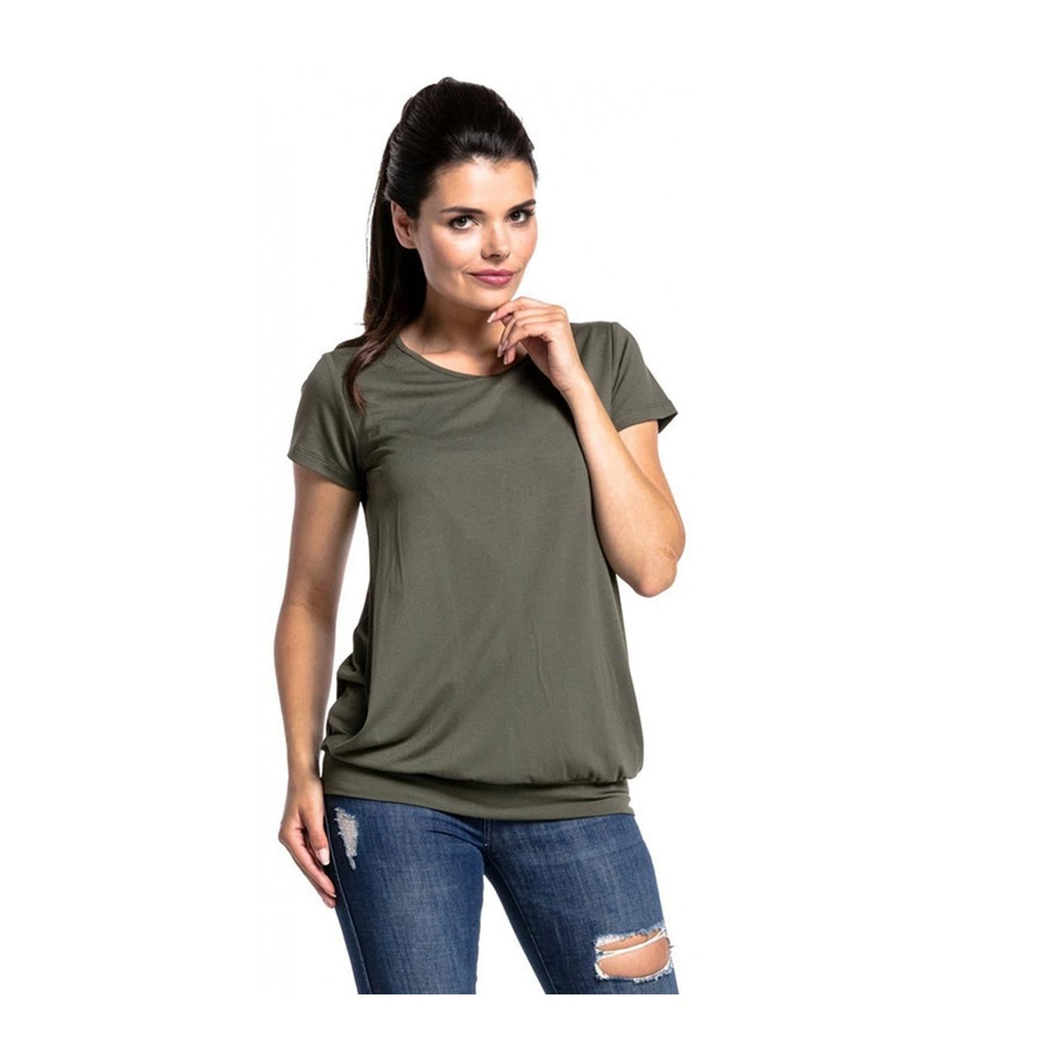 POLERA LACTANCIA MATERNIDAD MANGA CORTA VERDE - 2