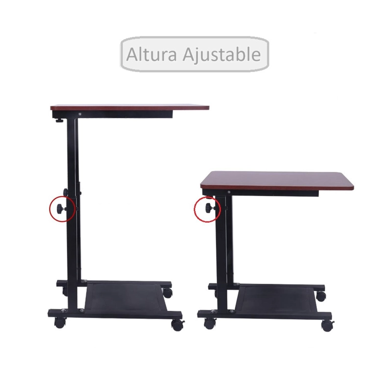 MESA MOBII PLEGABLE ENFERMO CAMA CARGA 60 KG ALTURA AJUSTABLE PC - 5