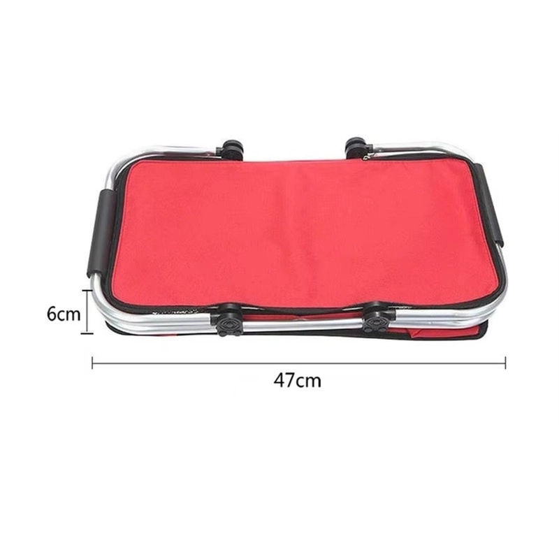 BOLSO AUCKLAND OUTDOOR TÉRMICO PLEGABLE ROJO COOLER CANASTA PICNIC - 9