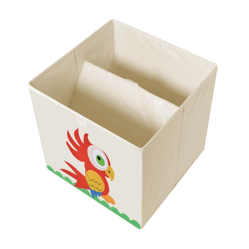 CAJA KIVARA ORGANIZADOR JUGUETES ROPA INFANTIL LORO MULTICOLOR - 4