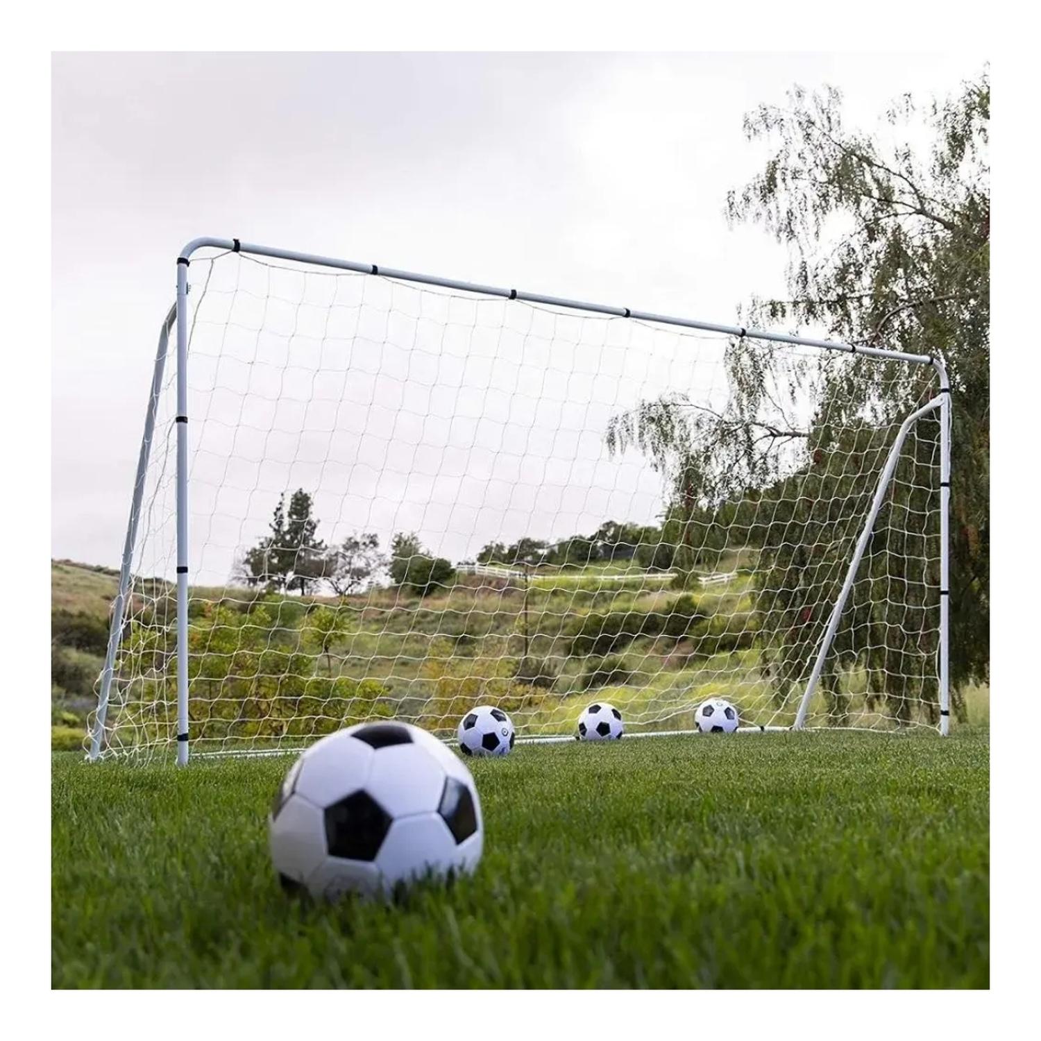 PACK DE 2 ARCOS AUCKLAND OUTDOOR METAL DE FUTBOL METÁLICO CON RED. 240 X 150 CM. - 6