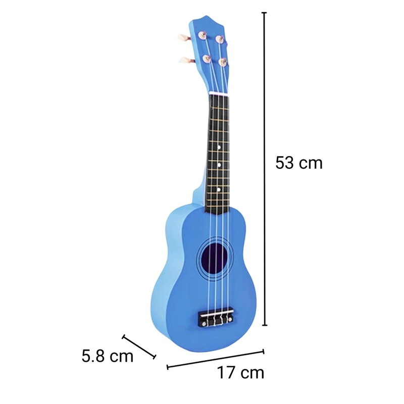 UKELELE MOBII UKE-21-CE 21' INCLUYE FUNDA COLOR CELESTE - 5