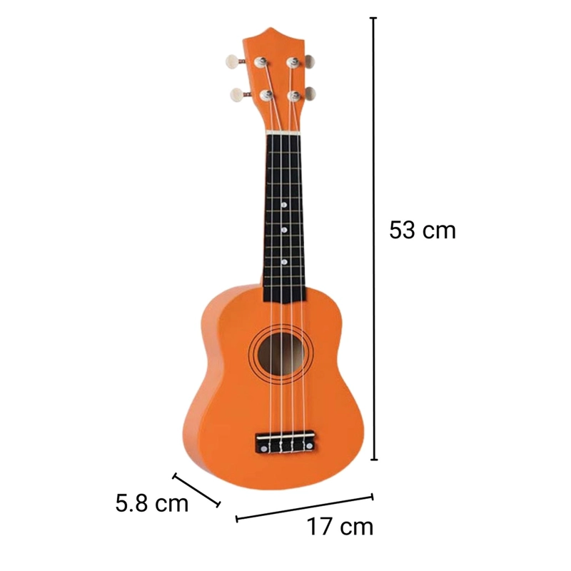 UKELELE 21'. INCLUYE FUNDA. COLOR NARANJO - 4