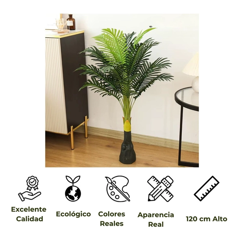 PLANTA ARTIFICIAL DECORATIVA PALMERA 120 CM - 6
