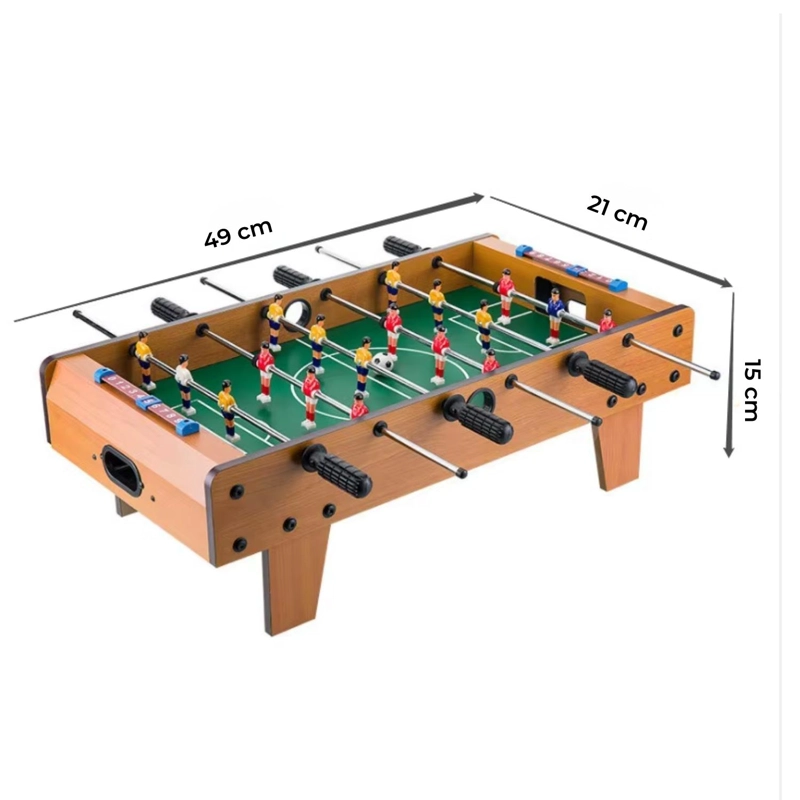 TACA TACA MADERA NIÑOS. MINI MESA DE FUTBOL. 49X21X15 CM. - 4