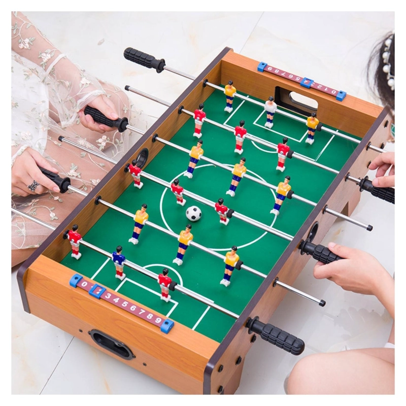 TACA TACA MADERA NIÑOS. MINI MESA DE FUTBOL. 49X21X15 CM. - 7