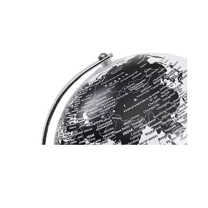 GLOBO TERRÁQUEO MOBII 25020-7  POLÍTICO SOP. METÁLICO 20CM. NEGRO/BLANCO - 2