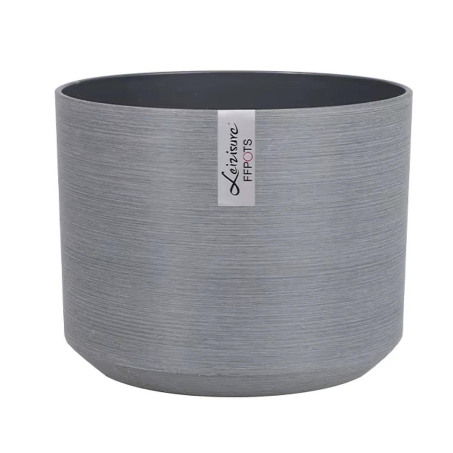 MACETERO GRANDE PLASTICO RESISTENTE SIMIL PIEDRA 43X43X43CM - 4