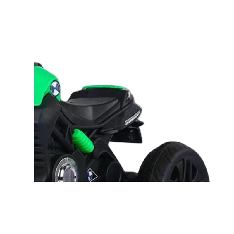 MOTO NIÑO ANTIVUELCO A BATERIA RECARGABLE LUZ Y SONIDO GREEN - 6