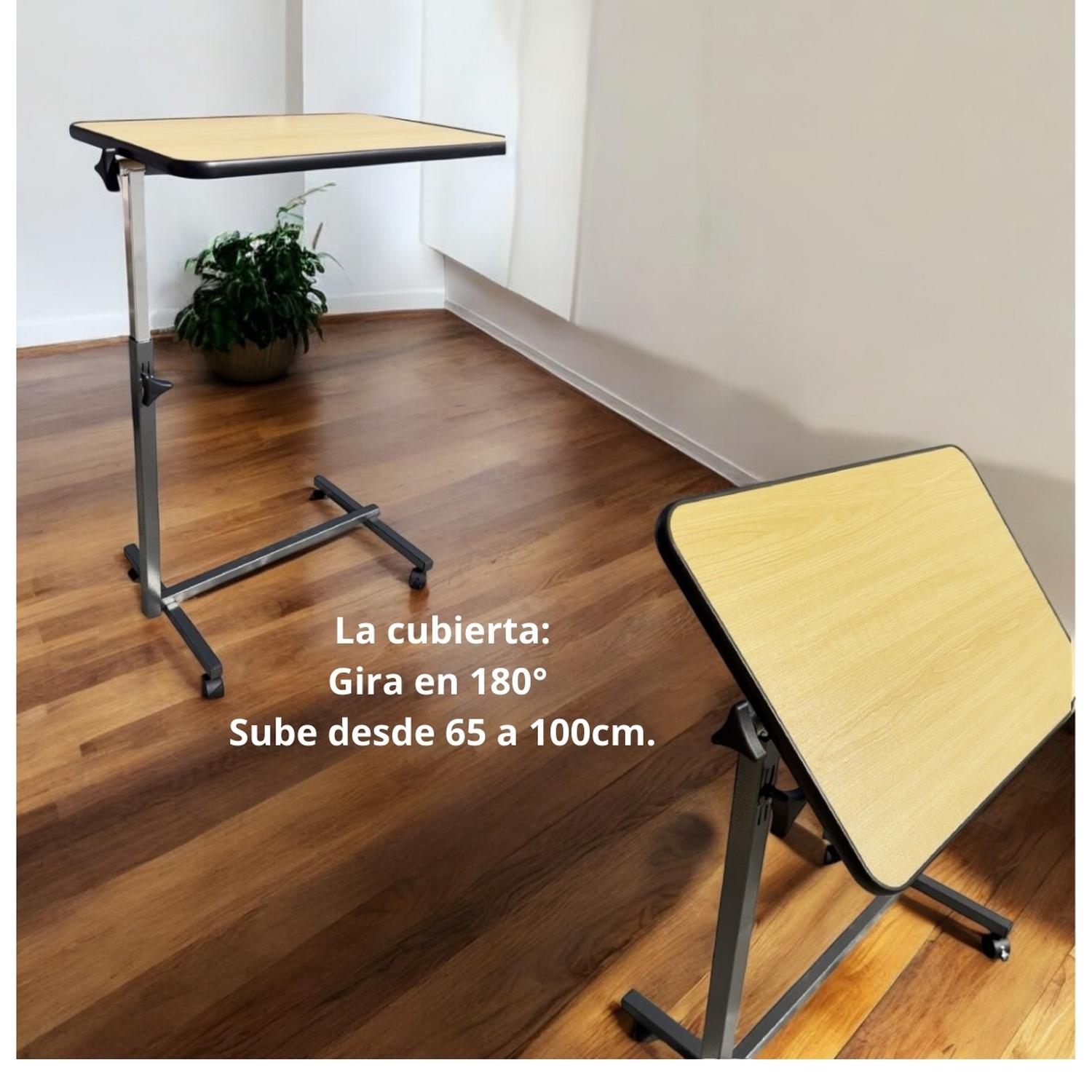 MESA HOMASTTI DELUXE PLEGABLE ENFERMO CAMA FIRME ALTURA AJUSTABLE PC - 5
